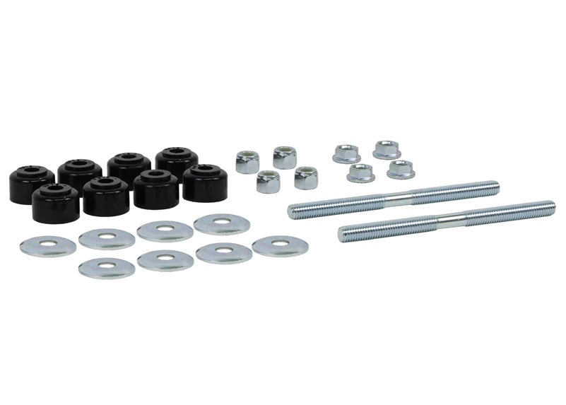 Whiteline Performance - Universal 140mm Sway Bar Link Set - Threaded Rod + Poly Bushings (W21806S)